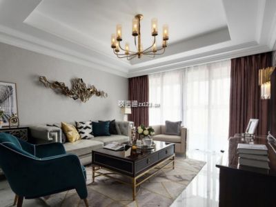 华侨城御龙山-130㎡-混搭风效果图