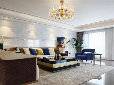 世茂国风龙院-150㎡-现代风效果图