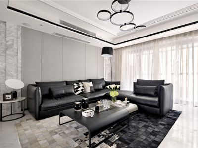 英伦铭筑-145㎡-现代风效果图