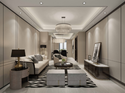 成亿家园-140㎡-现代风效果图