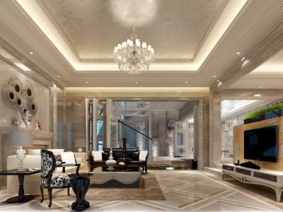 新世界名镌-218㎡-轻奢风效果图