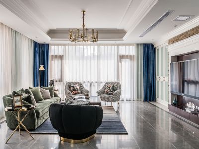 远达·金松湖畔-132㎡-轻奢风效果图