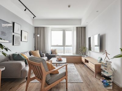 铭熙水岸二期-90㎡-简约风效果图