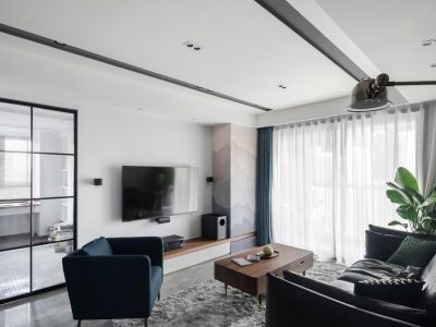 壹品天城-90㎡-现代风效果图