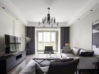 海悦居-130㎡-现代风效果图