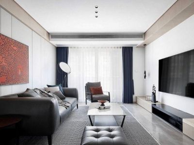 万科翡翠公园-120㎡-现代风效果图