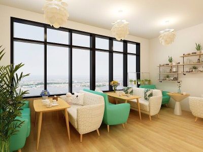 龙光玖悦台商铺-150㎡-温馨风效果图