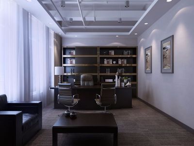 万科星宸大厦-380㎡-现代风效果图