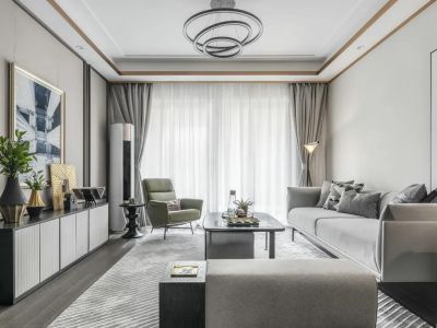 翠微东里-123㎡-现代风效果图