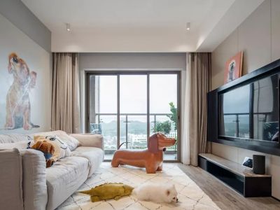 燕保祈东家园-115㎡-现代风效果图