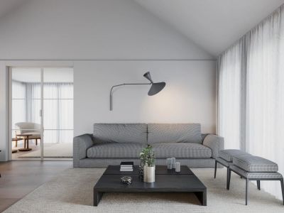 富海铭尊-120㎡-简约风效果图