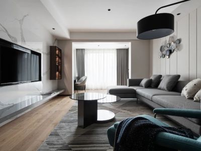 恒大西江天悦-113㎡-现代风效果图