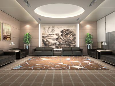 中通永安大厦-500㎡-中式风效果图