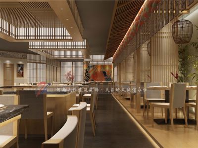 餐厅-329㎡-日式风效果图