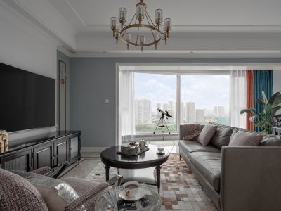 长沙恒大誉府-138㎡-美式风效果图