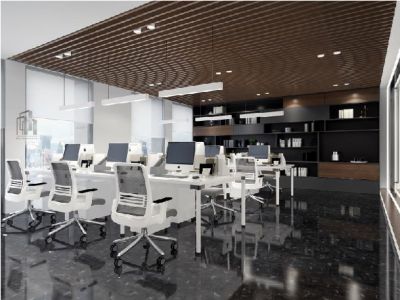 万科星宸大厦-350㎡-简约风效果图