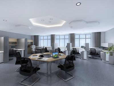 万科星宸大厦-450㎡-简约风效果图