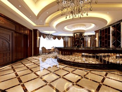 万科都会四季花园商业-620㎡-奢华风效果图