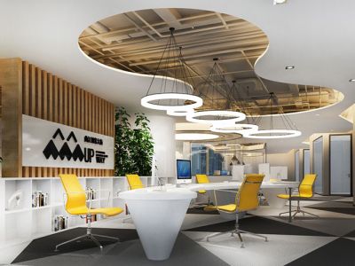 万科星宸大厦-385㎡-现代风效果图