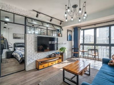 东方天地-88㎡-混搭风效果图