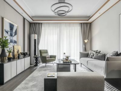 中国铁建花语城-120㎡-轻奢风效果图