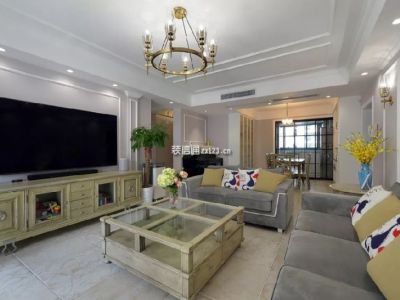 上东世家-125㎡-美式风效果图