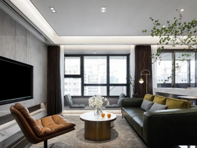 中建财智广场-128㎡-现代风效果图