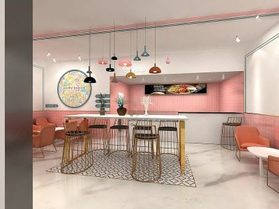 万科都会四季花园商业-154㎡-温馨风效果图