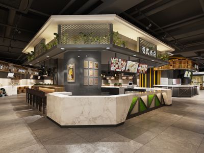 中海汇德理花园-400㎡-简约风效果图