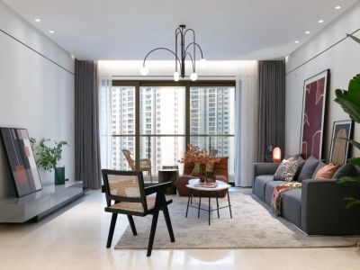 中粮·奥体壹号-114㎡-现代风效果图