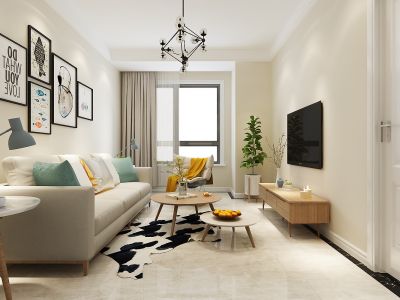 大华锦绣华城-80㎡-现代风效果图