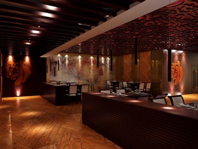 华润置地公园九里-520㎡-轻奢风效果图