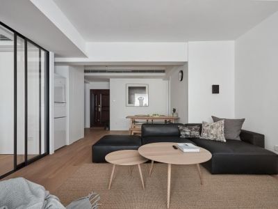 鸿通雍河湾-118㎡-极简风效果图