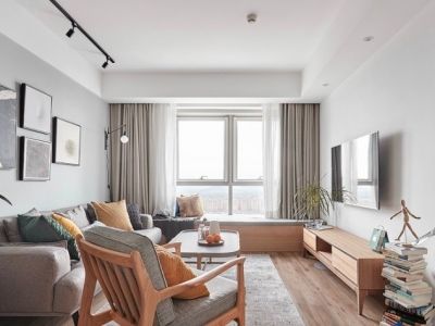 文德蓝光未来城-102㎡-北欧风效果图