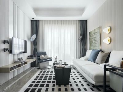 沣水云间-114㎡-现代风效果图