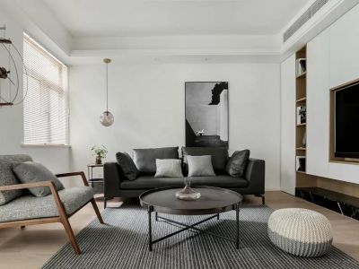 千禧城-88㎡-简约风效果图