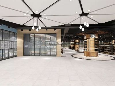 超市-660㎡-现代风效果图