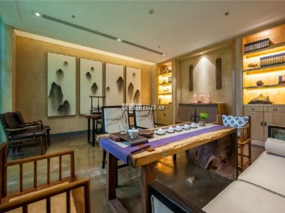 茶艺会馆-300㎡-现代风效果图