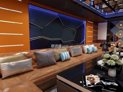 KTV-600㎡-混搭风效果图