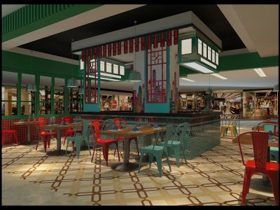 大中华环球经贸广场-226㎡-绚丽风效果图