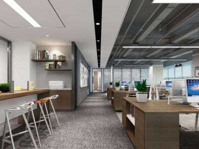 笋岗中心润弘大厦-412㎡-简约风效果图