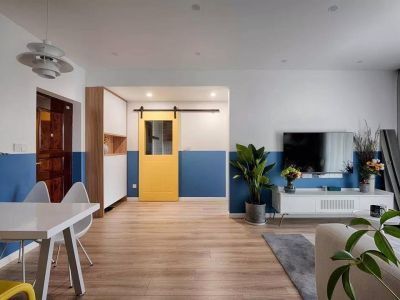 鲁能公馆-100㎡-现代风效果图