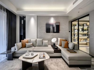 金地艺境松山湖-120㎡-现代风效果图