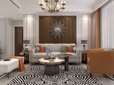 卓越金茂浅水湾-100㎡-现代风效果图