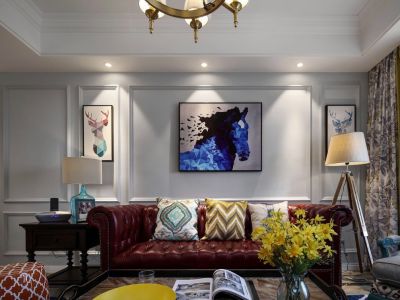 远大家园-119㎡-美式风效果图