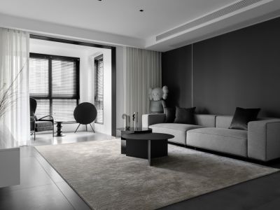 龙记玖玺-98㎡-简约风效果图