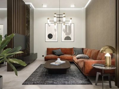 中海·曲江大城-138㎡-现代风效果图