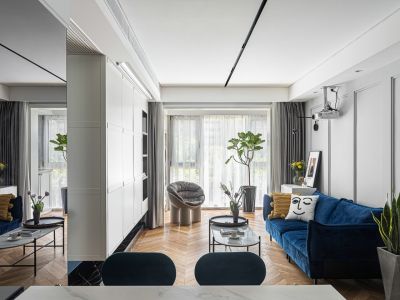 沣水云间-123㎡-现代风效果图