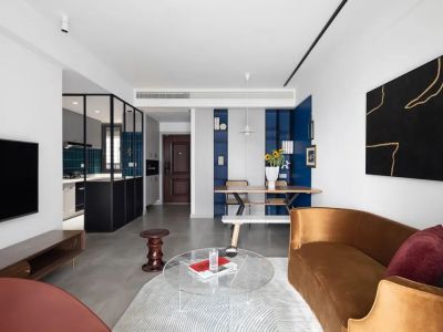 沣东旺城-98㎡-北欧风效果图