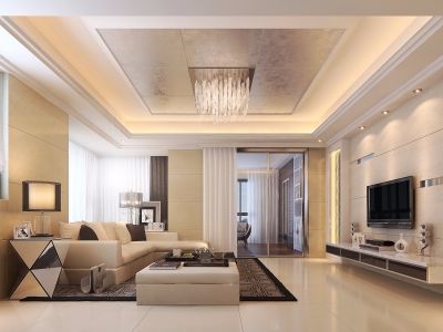 中海天悦府-129㎡-欧式风效果图